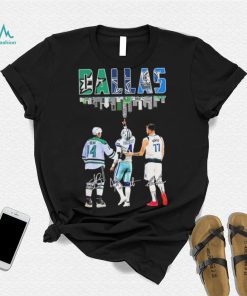 Dallas Skyline Sports Jamie Benn Dak Prescott And Luka Dončić Signatures Shirt