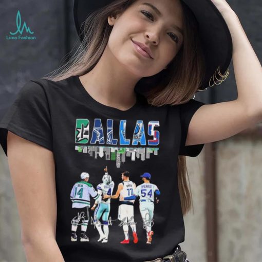 Dallas Skyline Sports Team Players Signatures Shirt