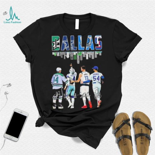 Dallas Skyline Sports Team Players Signatures Shirt