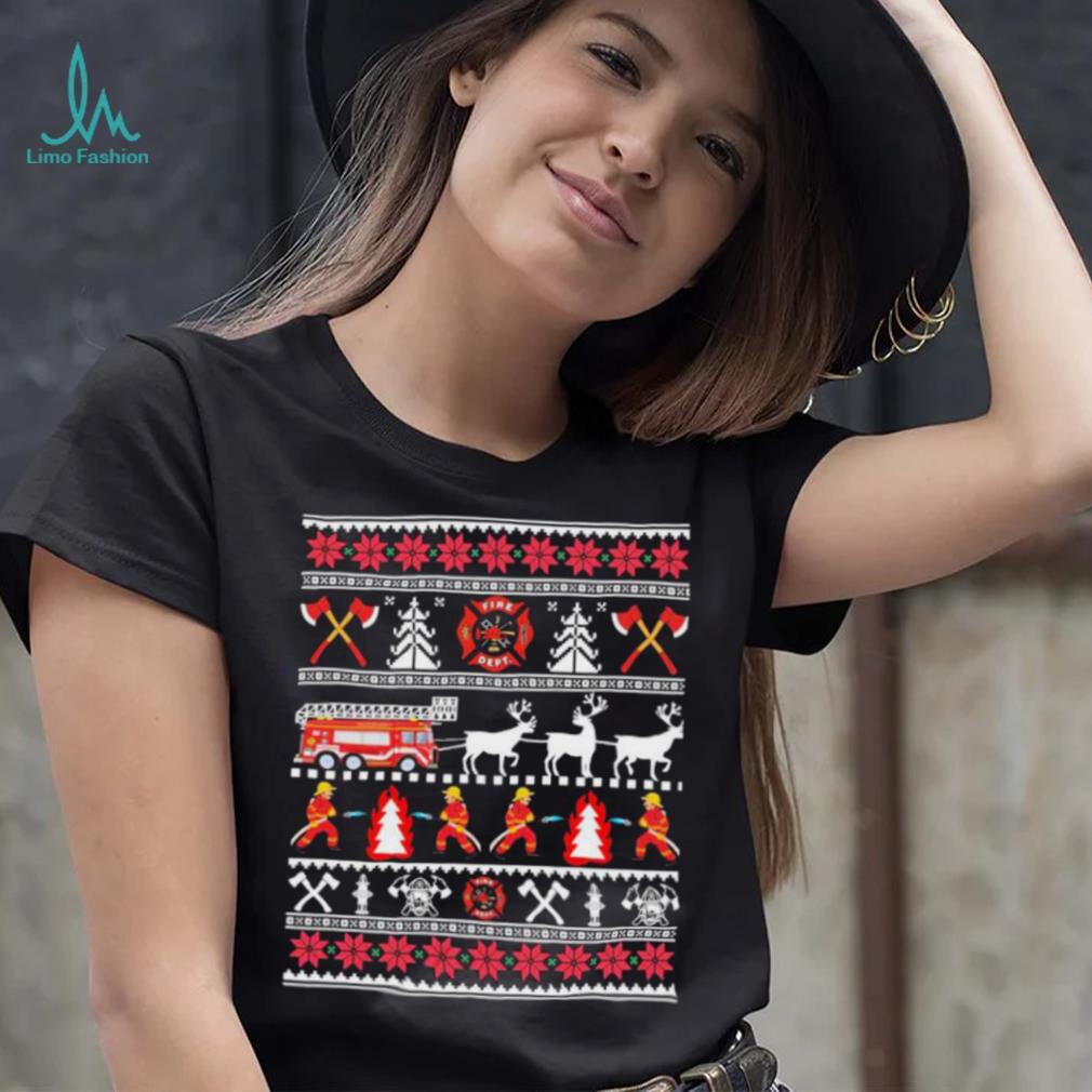 Day In Life Of Firefighter Ugly Christmas Sweater Fireman Fire Department Christmas Shirt Day In Life Of Firefighter Ugly Christmas Sweater Fireman Fire Department Christmas Shirt