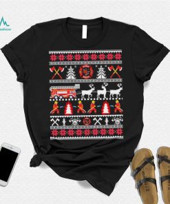 Day In Life Of Firefighter Ugly Christmas Sweater Fireman Fire Department Christmas Shirt