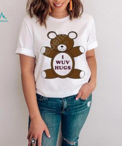 Dean winchester wearing I wuv hugz shirt