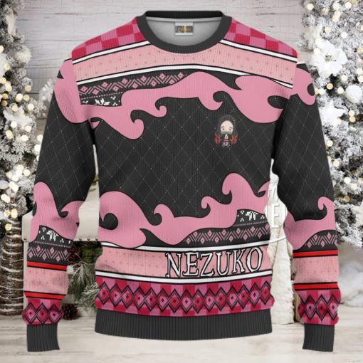 Demon Slayer Custom Nezuko Kamado Christmas Ugly Sweater