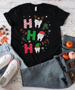 Dental Ho Ho Ho Reindeer Santa Elf Merry Christmas shirt