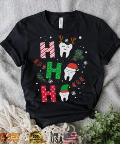 Dental Ho Ho Ho Reindeer Santa Elf Merry Christmas shirt