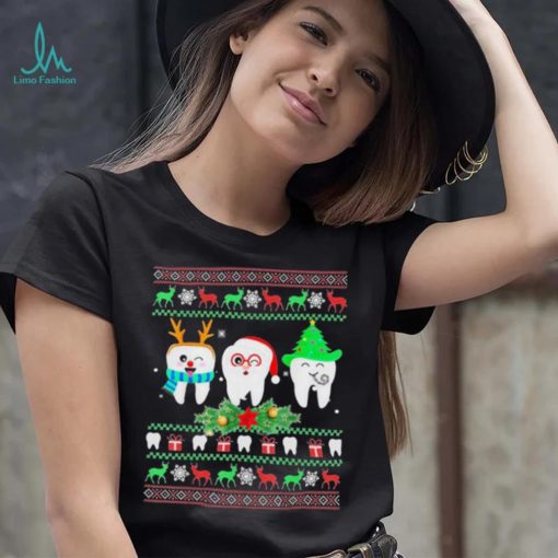 Dental Hygienist Dentist Ugly Christmas Sweater Dentist Design Shirt