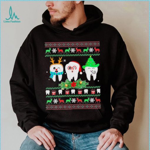 Dental Hygienist Dentist Ugly Christmas Sweater Dentist Design Shirt