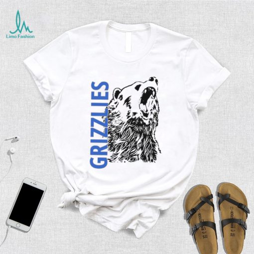 Distressed Grizzly Bear Sports Or Workout Design Memphis Grizzlies Shirt