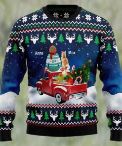 Dog Owner Merry Xmas Christmas Sweater Custom Christmas Dog Lovers Ugly Sweater