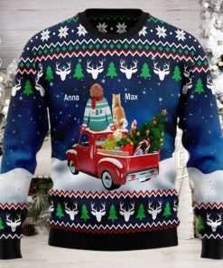 Dog Owner Merry Xmas Christmas Sweater Custom Christmas Dog Lovers Ugly Sweater