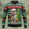 Bulldog Sleigh Ugly Christmas Sweater