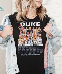 Duke Blue Devils The Brotherhood Thank You For The Memories Shirt2