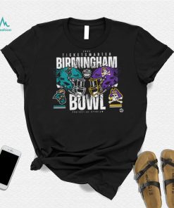 East Carolina Pirates vs Coastal Carolina Chanticleers 2022 TicketSmarter Birmingham Bowl Shirt