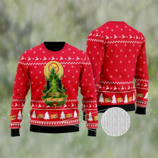 Eggo Grinch Snow Ugly Christmas Sweater