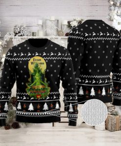 Evan Williams Grinch Snow Ugly Christmas Sweater