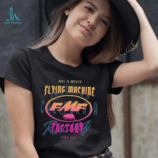 FMF Flying Machine Factory made in America logo shirt