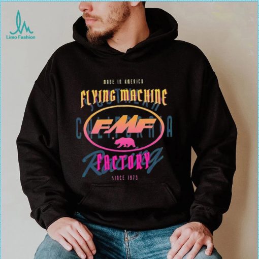 FMF Flying Machine Factory made in America logo shirt