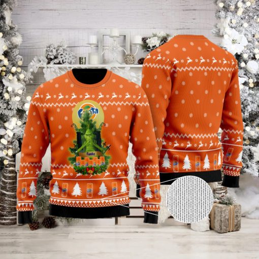 Fanta Grinch Snow Ugly Christmas Sweater