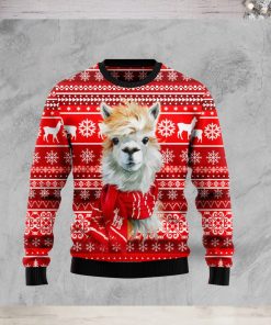 Festive Llama Xmas Christmas Ugly Christmas Sweater