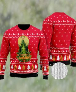 Fireball Grinch Snow Ugly Christmas Sweater