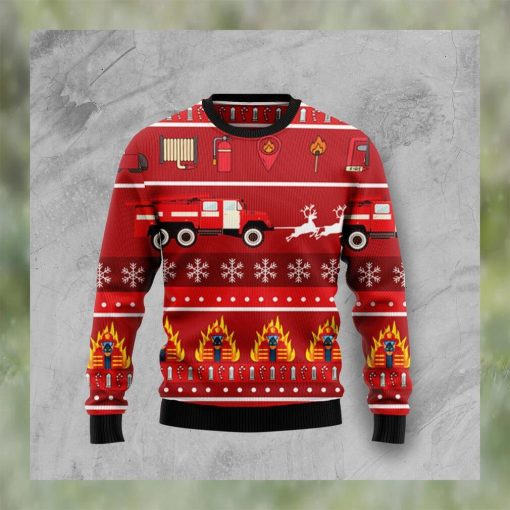 Firefighter Christmas Ugly Christmas Sweater