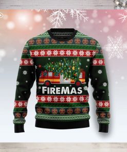 Firefighter Firemas Christmas Ugly Christmas Sweater