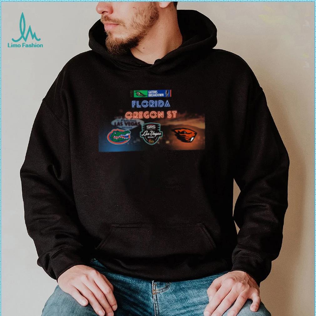 Florida Gators Vs Oregon State Beavers 2022 Las Vegas Bowl Gators Breakdown Shirt Florida Gators Vs Oregon State Beavers 2022 Las Vegas Bowl Gators Breakdown Shirt