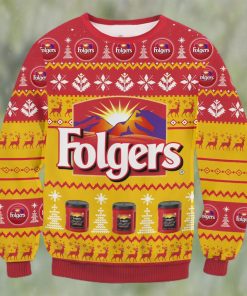 Folgers Coffee Ugly Christmas Sweater