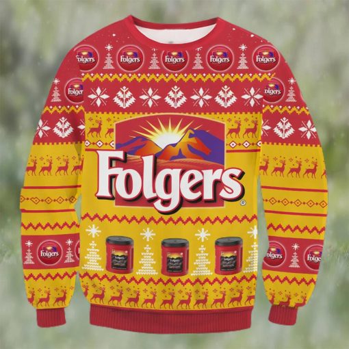 Folgers Coffee Ugly Christmas Sweater