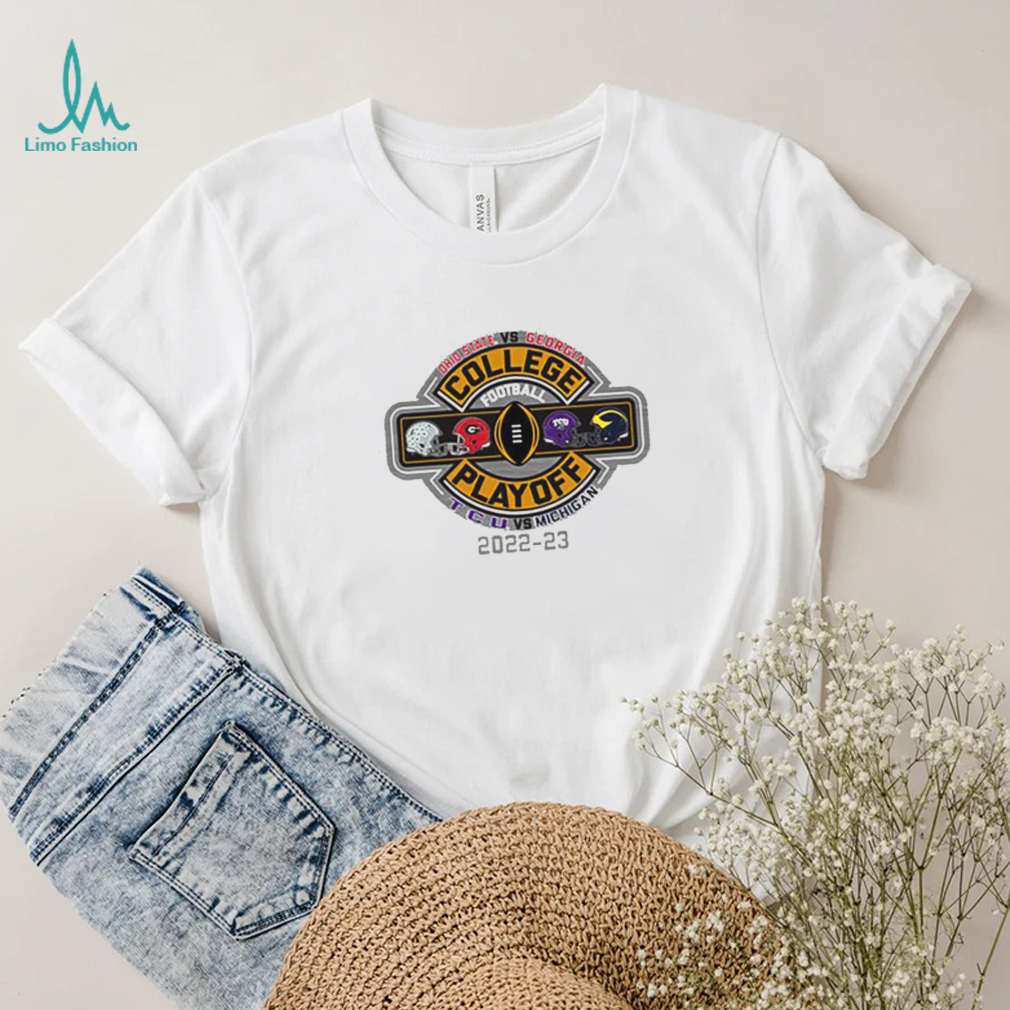 Four Team 2022 23 College Football Playoff Shirt Four Team 2022 23 College Football Playoff Shirt
