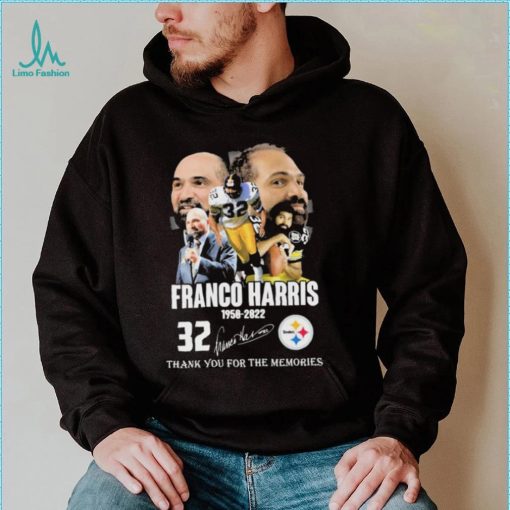 Franco Harris 1950 2022 Thank You For The Memories Signatures Shirt