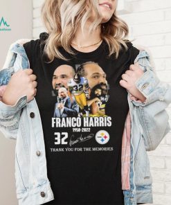 Franco Harris 1950 2022 Thank You For The Memories Signatures Shirt