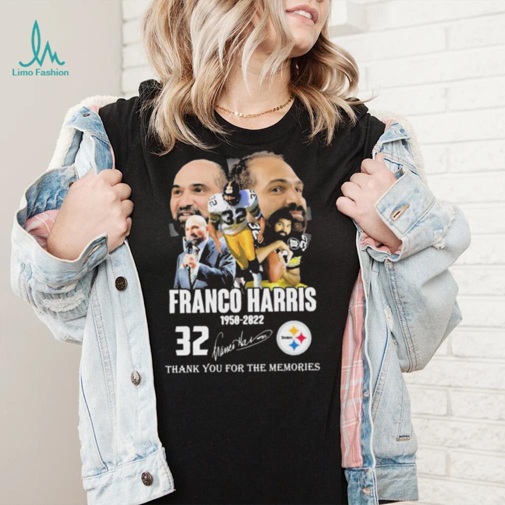 Franco Harris 1950 2022 Thank You For The Memories Signatures Shirt Franco Harris 1950 2022 Thank You For The Memories Signatures Shirt