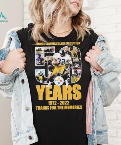 Franco’s Immaculate Reception 50 Years Of 1972 – 2022 Thanks For The Memories T Shirt