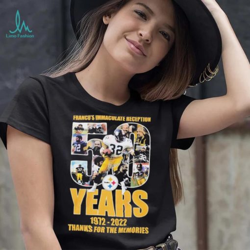 Franco’s Immaculate Reception 50 Years Of 1972 – 2022 Thanks For The Memories T Shirt