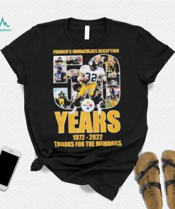 Franco’s Immaculate Reception 50 Years Of 1972 – 2022 Thanks For The Memories T Shirt