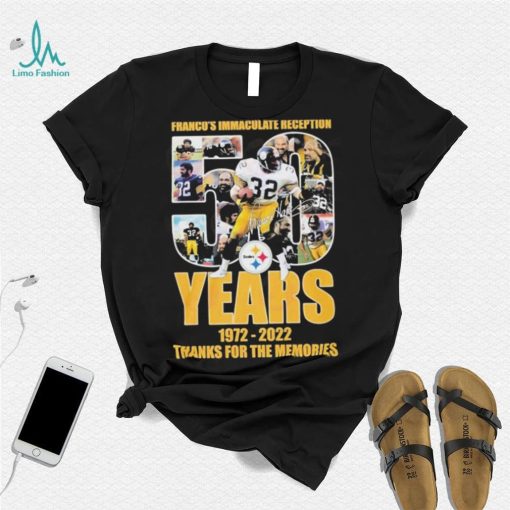 Franco’s Immaculate Reception 50 Years Of 1972 – 2022 Thanks For The Memories T Shirt