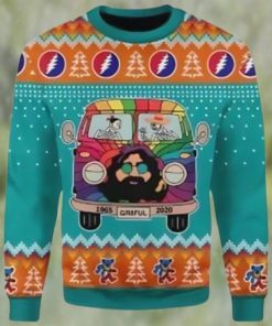 Funny Grateful Dead Bus Ugly Christmas Sweater