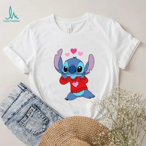 Funny Stitch in Love Valentines Day T Shirt