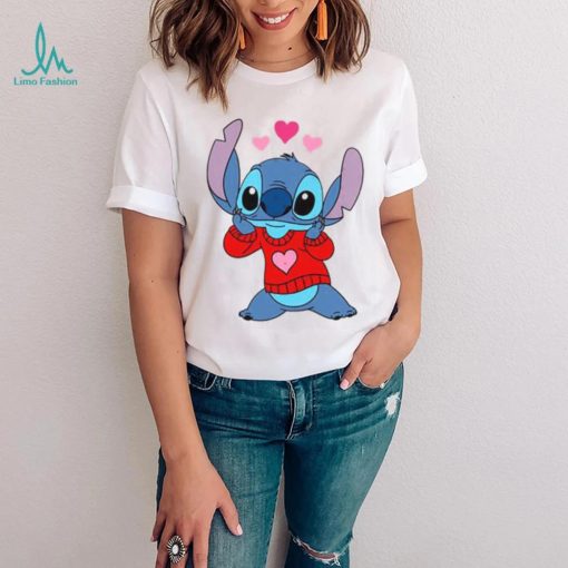 Funny Stitch in Love Valentines Day T Shirt