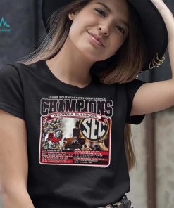Georgia Bulldogs 2022 SEC Football Conference Champions Recap T Shirt