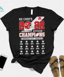 Go Chiefs 2022 AFC West Division Champions Kansas City Chiefs Shirt