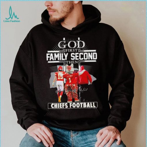 God Family First Second Character Signature Chiefs Football Shirt