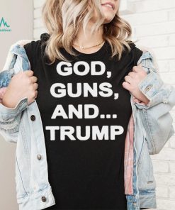 God gun sand Trump shirt