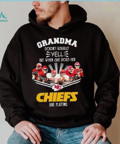 Grandma Doesn’t Usually Yell But When She Does Her Chiefs Are Playing Shirt