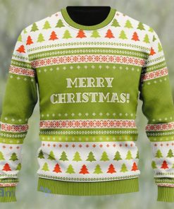 Green Christmas Pattern Gift Sweater