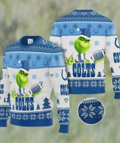 Grinch Indianapolis Colts All Over Print 3D Ugly Christmas Sweater