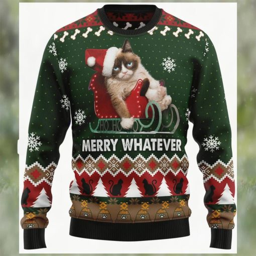 Grumpy Cat Christmas Graphic Sweater