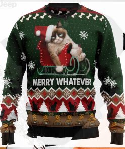 Grumpy Cat Christmas Graphic Sweater