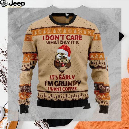 Grumpy Owl Xmas Ugly Sweater